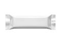 Blank White Snack Bar Wrapper with Sealed Edges isolated on a transparent background packaging Royalty Free Stock Photo