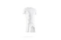 Blank white soccer uniform with t-shirt and short mock up