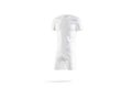 Blank white soccer uniform with t-shirt and short mockup, isolated