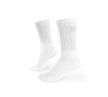 Blank white socks design mockup, isolated, clipping path Royalty Free Stock Photo