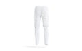 Blank white sport pants mockup, back view