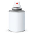 Blank white spray can, Royalty Free Stock Photo
