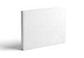 Blank white square canvas on a white background ready for artistic creation Royalty Free Stock Photo