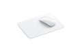 Blank white square mouse pad mock up front view, isolated Royalty Free Stock Photo