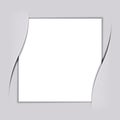 Blank white square paper