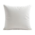 A simple square white pillow isolated on a white background in a studio setting with soft lighting Royalty Free Stock Photo