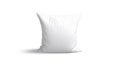 Blank white square pillow mockup, looped rotation