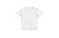 Blank white t-shirt mockup flat lay, top view Royalty Free Stock Photo