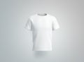 Blank white t-shirt mockup. isolated, front view