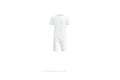 Blank white t-shirt, shorts and beach slippers mockup, front view Royalty Free Stock Photo