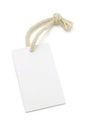 Blank white tag with string Royalty Free Stock Photo