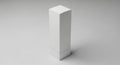 Blank White Tall Rectangular Product Packaging Box Mockup Royalty Free Stock Photo