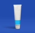 Blank white toothpaste tube