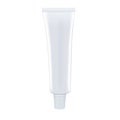 Blank white toothpaste tube isolated on white background. Photorealistic vector mockup