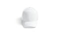 Blank white trucker hat mockup, front view