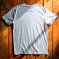 Blank White TShirt Mockup Perfect for Design Presentation Royalty Free Stock Photo