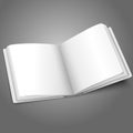 Blank white vector opened book or photo album for Royalty Free Stock Photo