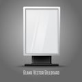 Blank white vertical billboard with place for your Royalty Free Stock Photo