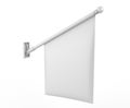 Blank White Wall Flag with Pole and Bracket. Double Sided and perfect for Retail.