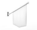 Blank White Wall Flag with Pole and Bracket. Double Sided and perfect for Retail.