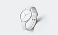 Blank white watch with wristlet mockup, isolated Royalty Free Stock Photo