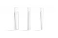 Blank white weed joint plastic tube mockup stand, different types