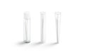 Blank white weed joint plastic tube mockup stand, side view Royalty Free Stock Photo