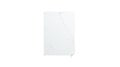 Blank white wheatpaste adhesive poster mockup, isolated