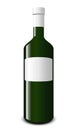 Blank white wine bottle Royalty Free Stock Photo