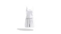 Blank white women romper mockup, looped rotation