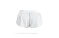 Blank white women shorts mockup, back view