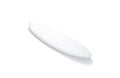 Blank white wood surfboarf mock up, side view
