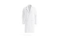 Blank white wool coat mockup, front view Royalty Free Stock Photo