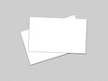 Blank white business card (3.5in x 2in) collection - 9 Royalty Free Stock Photo