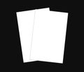Blank white business card (3.5in x 2in) collection - 8 Royalty Free Stock Photo