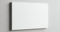 Blank Whiteboard on Light Gray Wall in Modern Office Space Royalty Free Stock Photo