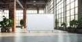 Blank Whiteboard in Modern Industrial Loft Space Royalty Free Stock Photo