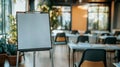 Blank whiteboard stands in empty conference room Royalty Free Stock Photo