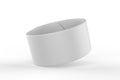 Blank Wide Silicone Rubber Slap Bracelet For branding and Mock up. 3d render illustration. Royalty Free Stock Photo