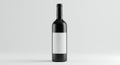 Blank Wine Bottle Label Mockup Royalty Free Stock Photo
