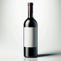 Blank Wine Bottle Mockup Royalty Free Stock Photo