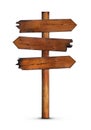 Blank wooden signpost Royalty Free Stock Photo