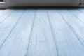 Blank wooden surface of blue painted distressed boards Royalty Free Stock Photo