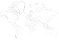 World map blank