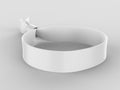 Blank Wristband USB Flash Drive Promotional USB. 3d render illustration.