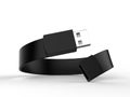 Blank Wristband USB Flash Drive Promotional USB. 3d render illustration. Royalty Free Stock Photo