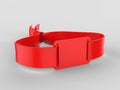 Blank Wristband USB Flash Drive Promotional USB. 3d render illustration. Royalty Free Stock Photo