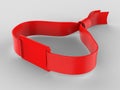 Blank Wristband USB Flash Drive Promotional USB. 3d render illustration.