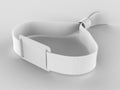 Blank Wristband USB Flash Drive Promotional USB. 3d render illustration.