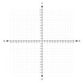 Blank x and y axis Cartesian coordinate plane with numbers with dotted line on white background vector